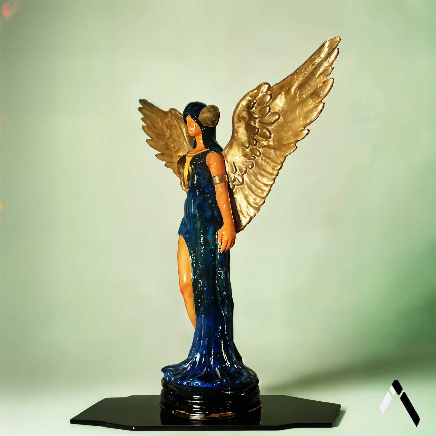 Angelic Goddess With Gold Wings