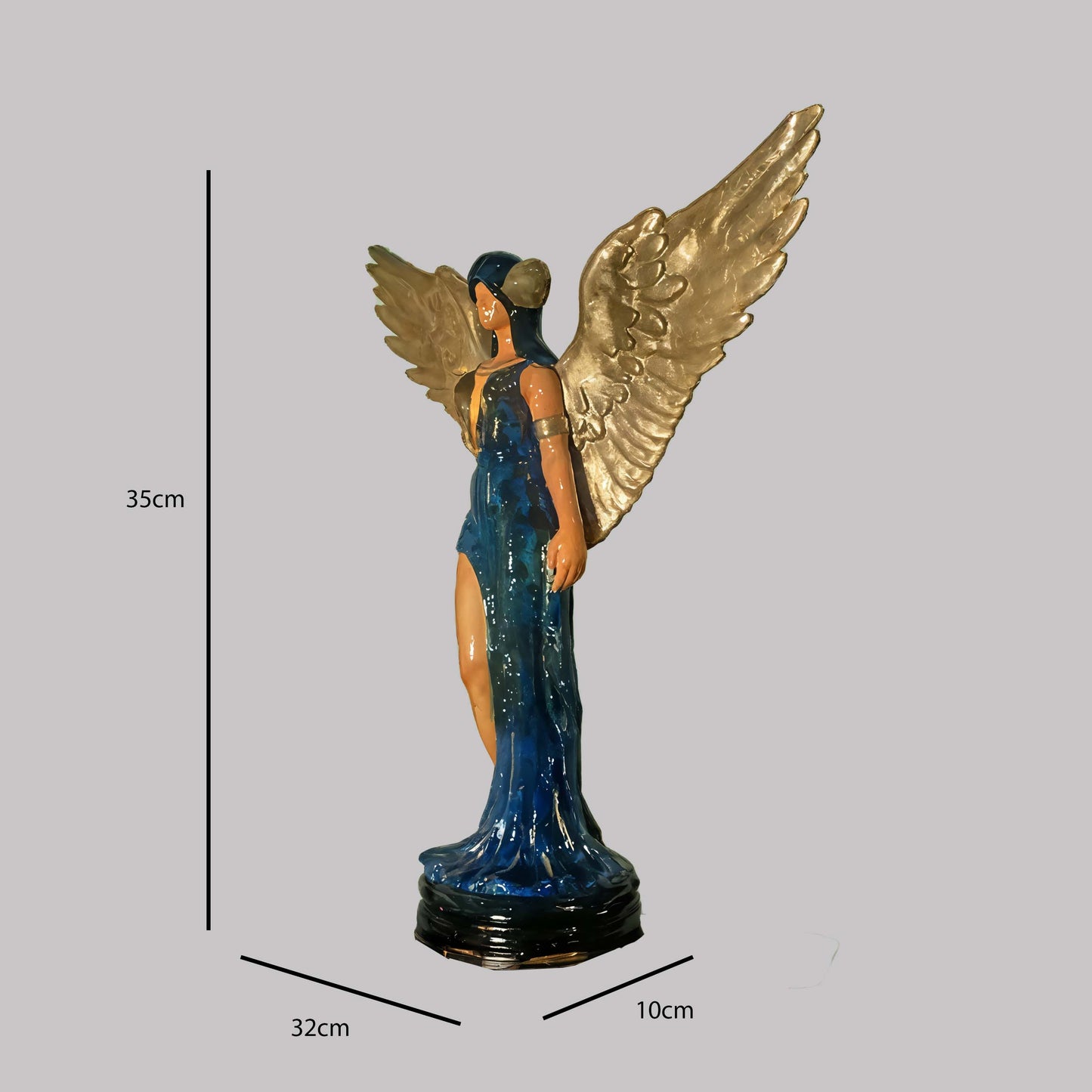 Angelic Goddess With Gold Wings