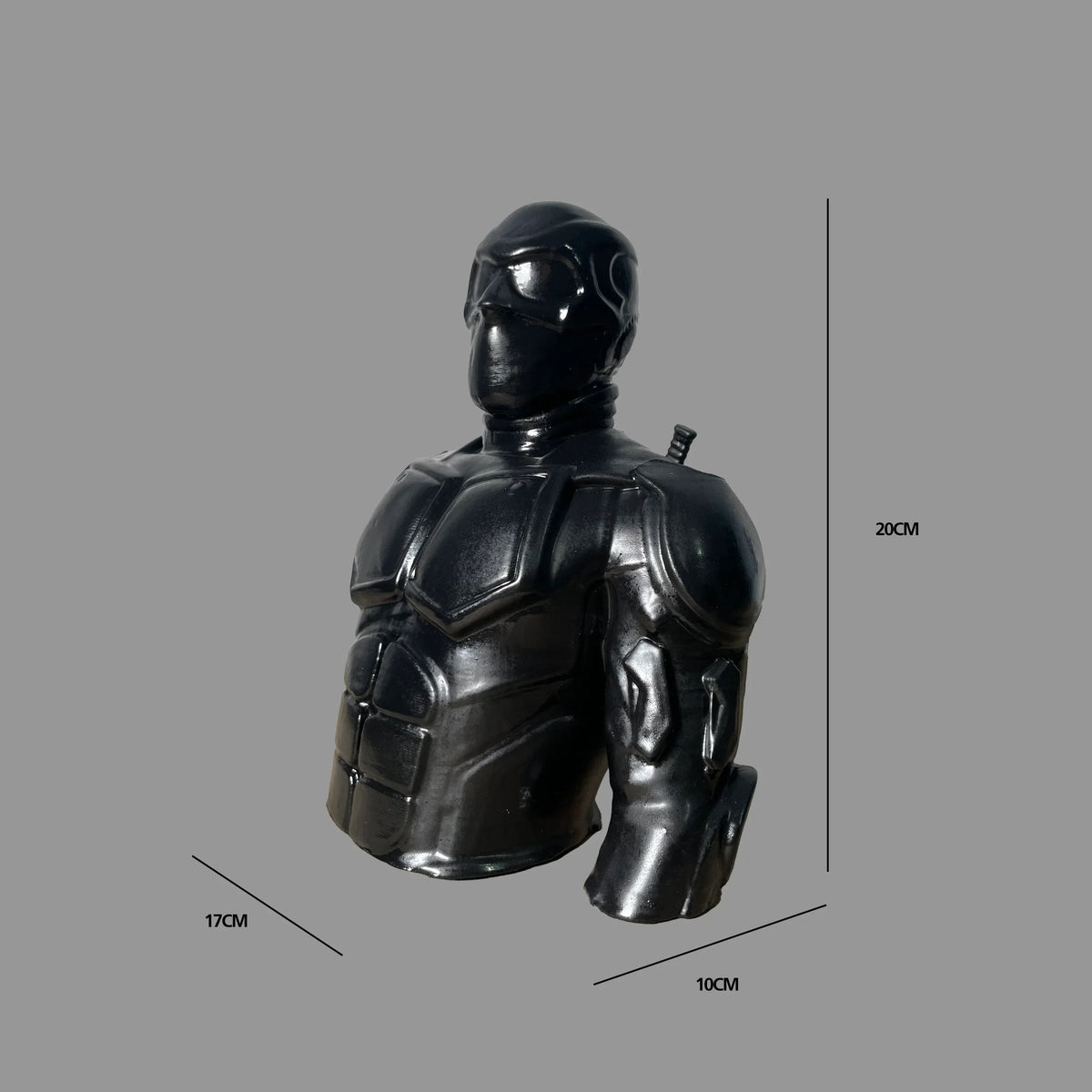Black Noir The Boys Bust Sculpture Jet Black Glossy Armor | Archadia