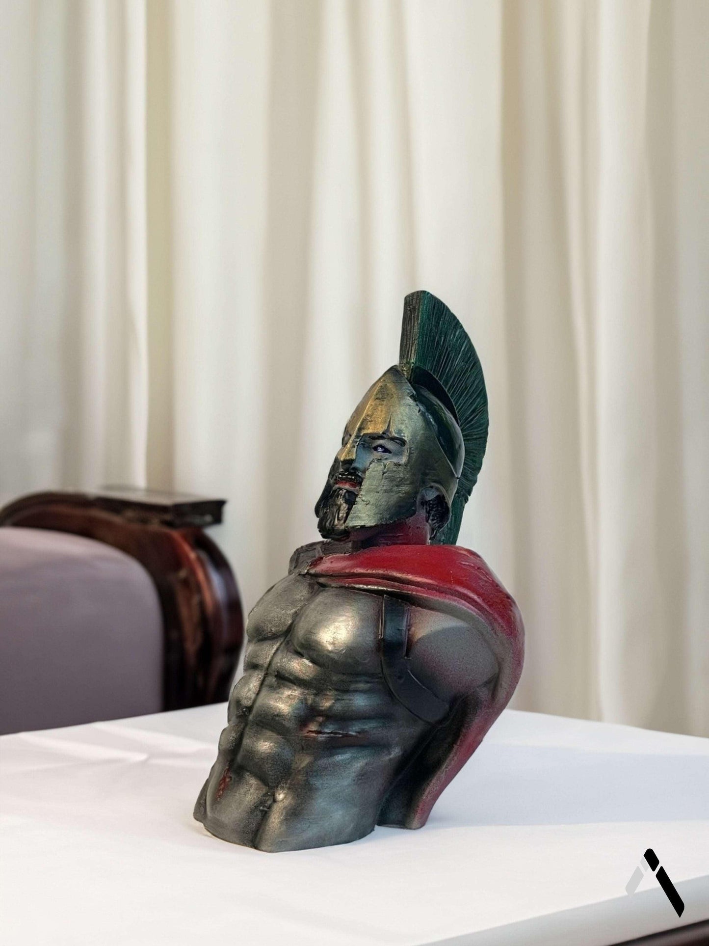 Spartan Leonidas Bust Statue From The Movie 300 (2006) Archadia