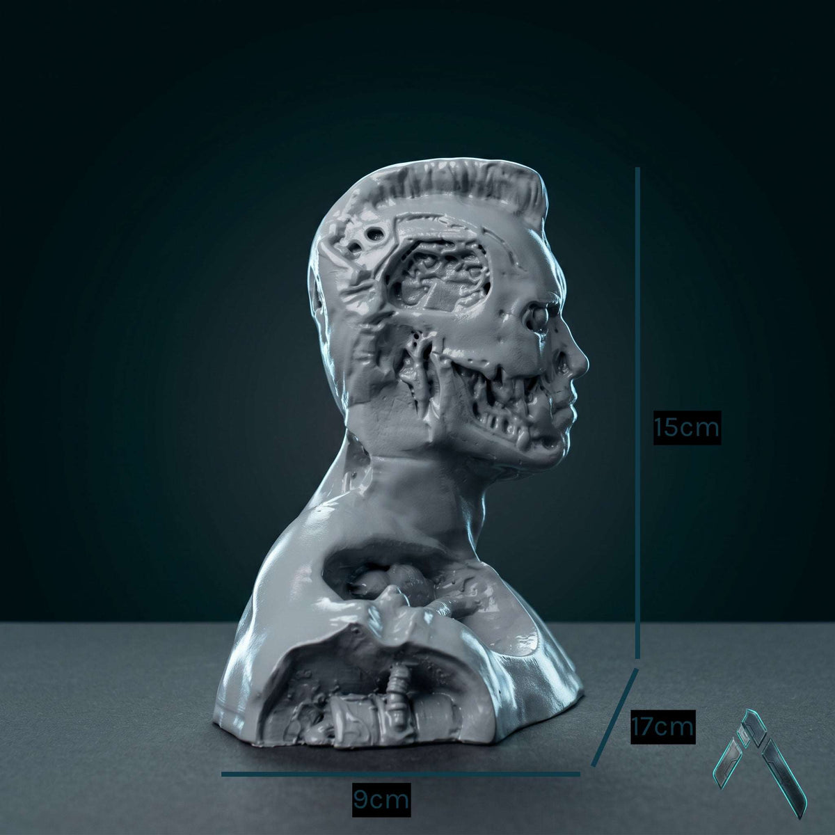Terminator 3 Arnold Schwarzenegger Bust Sculpture | Matte Resin | Pop Culture Collectible India