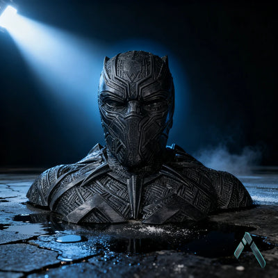 Black Panther Bust Sculpture | Vibranium Matte Black | Marvel Collectible India