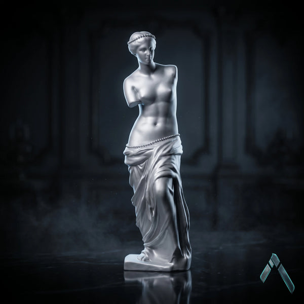 Venus de Milo Sculpture | Metallic Silver Finish | Classical Art Collectible India