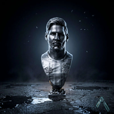 Messi Argentina Jersey Bust | Hand-Painted #10 Collectible | Archadia