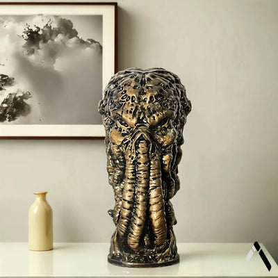 Cthulhu Head Sculpture | Antique Bronze Finish | Dark Horror Collectible India