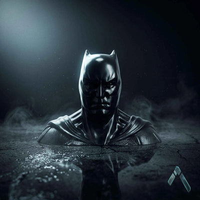 Batman Dark Knight Bust Sculpture | Premium Glossy Black | DC Collectible