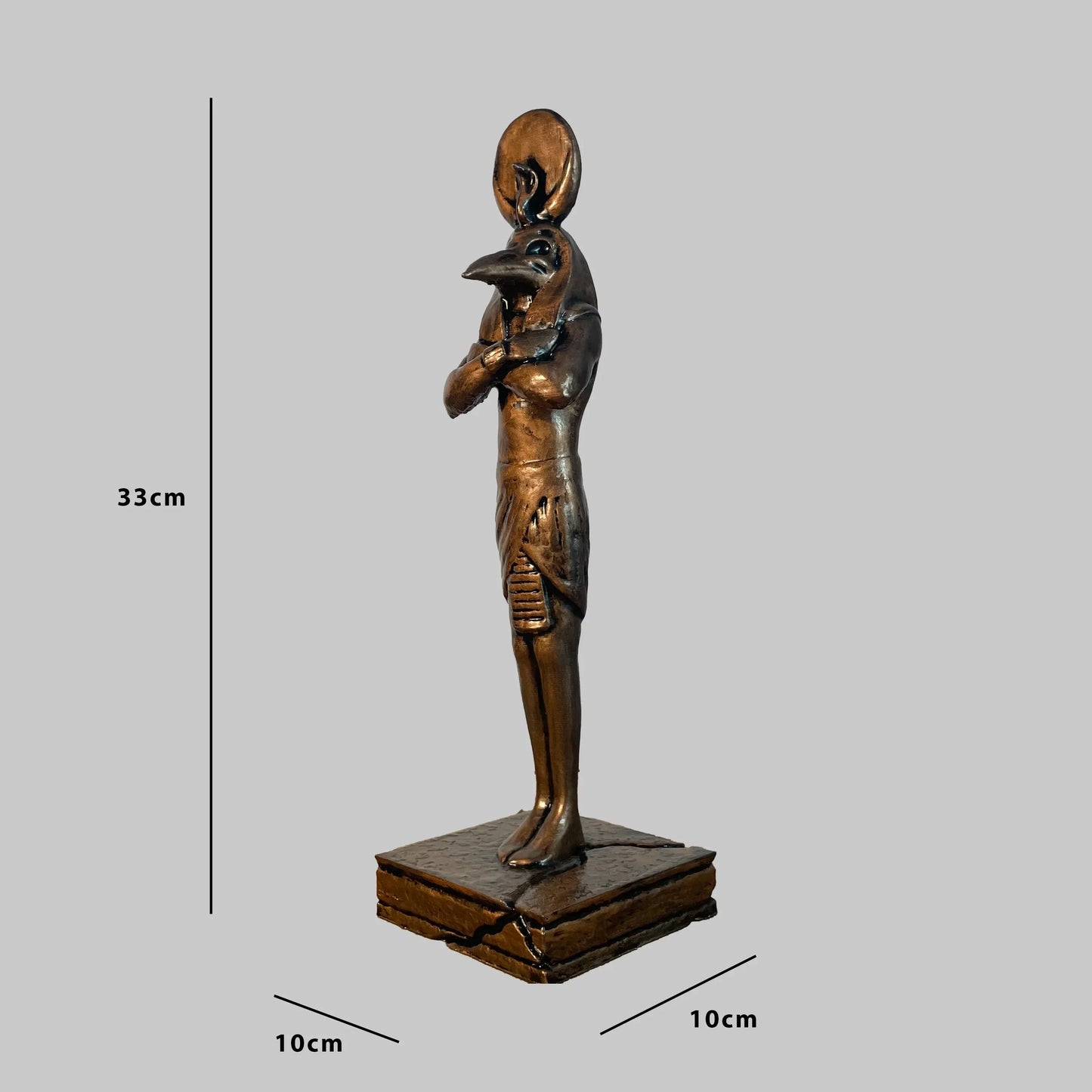 Khonshu Moon Knight Statue | Antique Bronze Egyptian God | Archadia