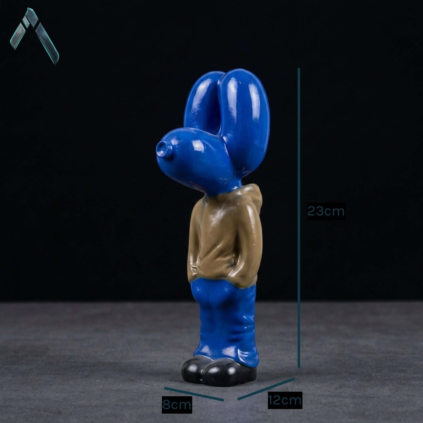 Snoopy Standing Figurine | Glossy Royal Blue Finish | Pop Culture Collectible