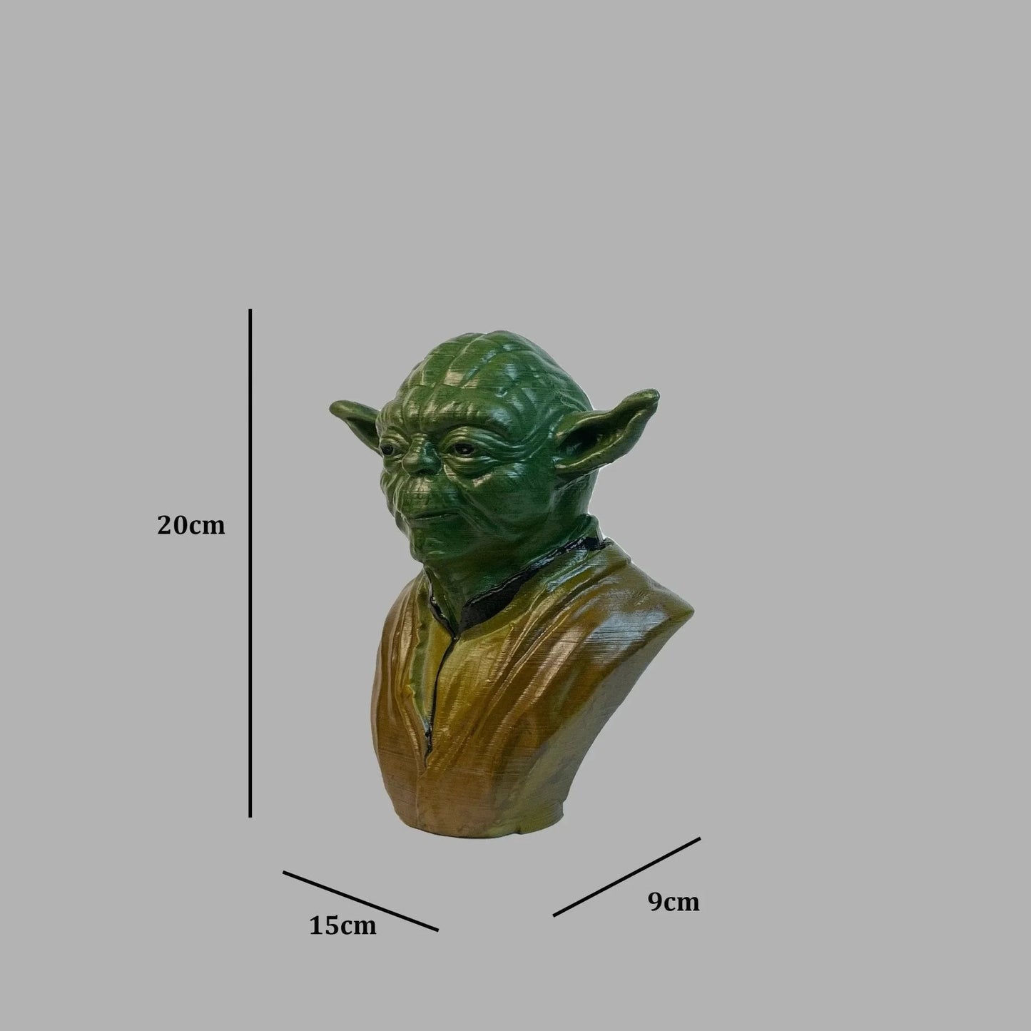 Yoda Bust Sculpture Green Jedi Master Star Wars Collectible | Archadia