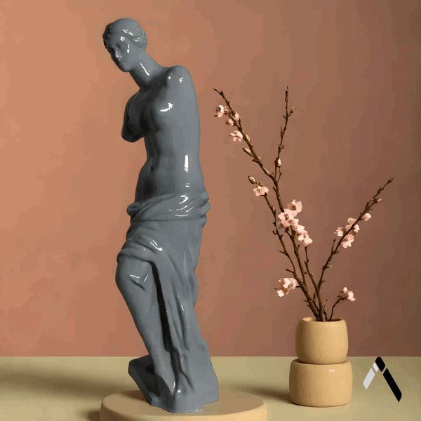 Venus De Milo Statue Slate Grey Gloss Greek Goddess Sculpture | Archadia