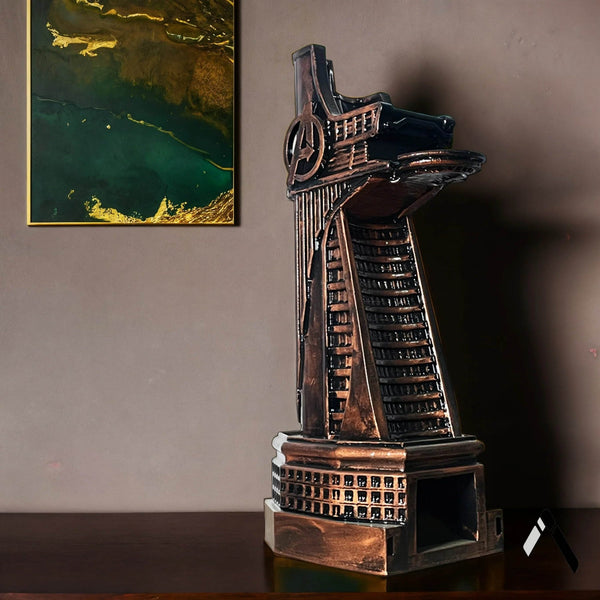 Stark Tower Scale Model Bronze Avengers Architecture — Sculpture India | Archadia Decors