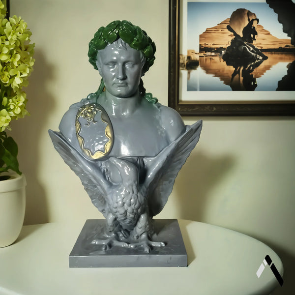 Napoleon Bonaparte Bust Sculpture French Emperor Eagle — Collectible India | Archadia Decors