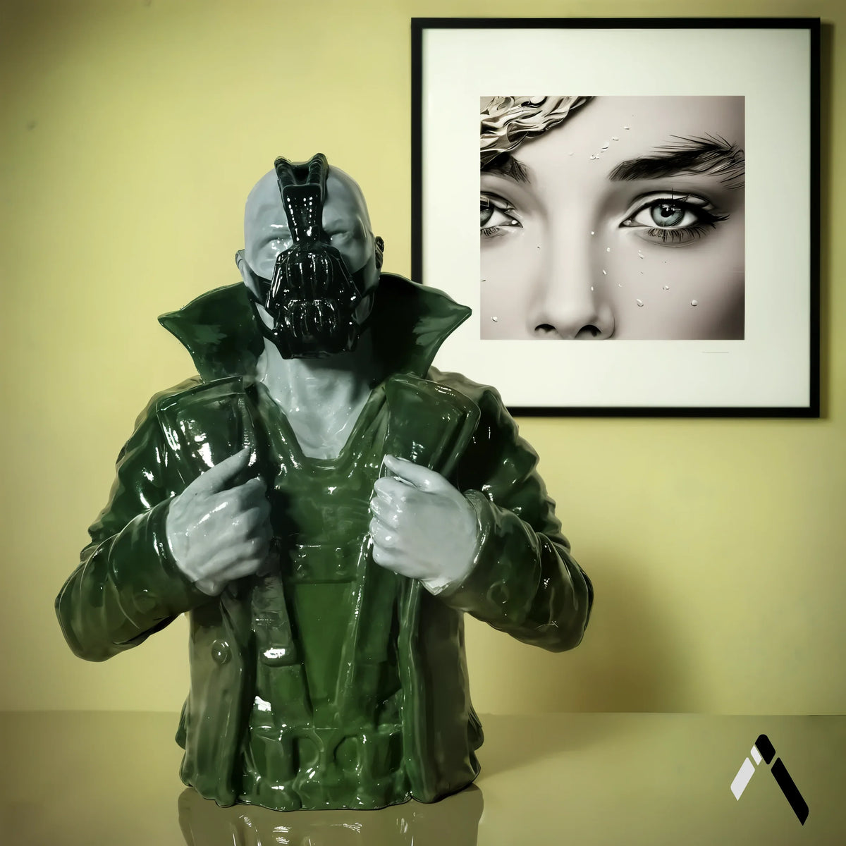 Bane Bust Sculpture Gloss Green DC Dark Knight Rises — Collectible India | Archadia Decors
