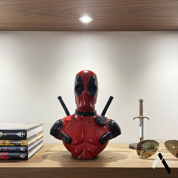 Deadpool Classic Suit Bust | Gloss Red & Black | Marvel Merc Collectible India