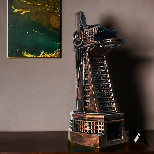 Stark Tower Scale Model Bronze Avengers Architecture Sculpture | Archadia