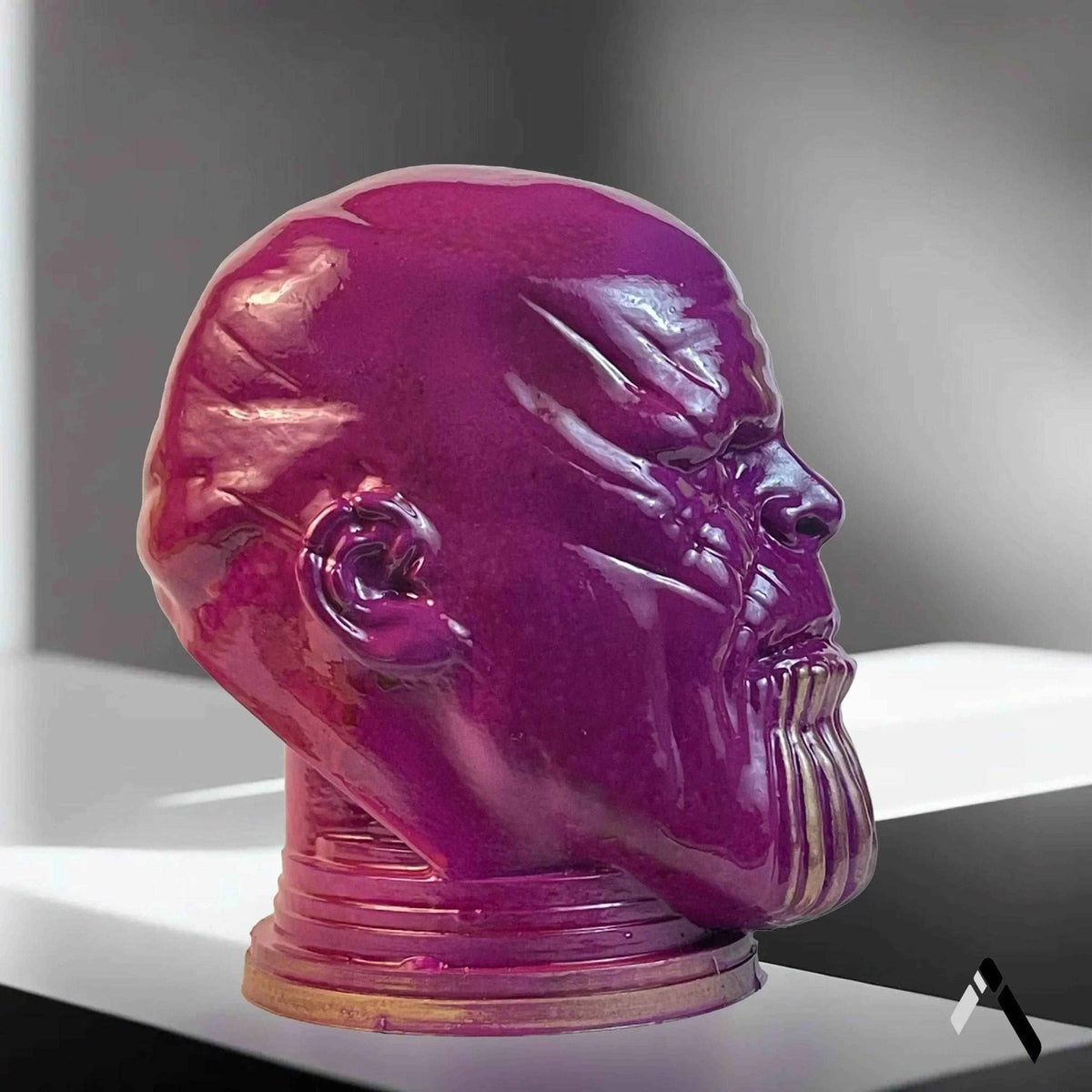 Thanos Head Sculpture Purple Gloss Marvel Villain Collectible | Archadia