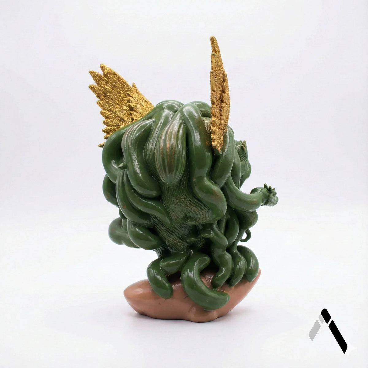 Medusa Gorgon Bust Sculpture Gold Wings Snake Hair Statue | Archadia