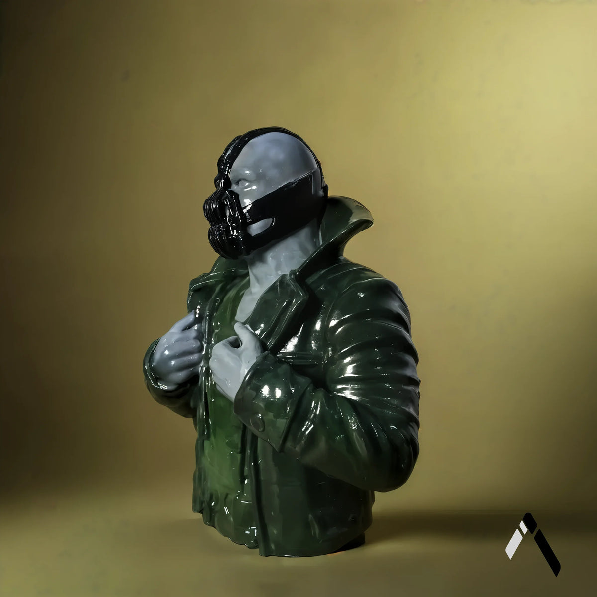 Bane Bust Sculpture | Gloss Green Finish | DC Dark Knight Rises Collectible India