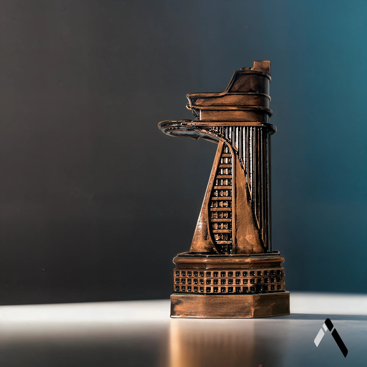 Stark Tower Scale Model Bronze Avengers Architecture Sculpture | Archadia