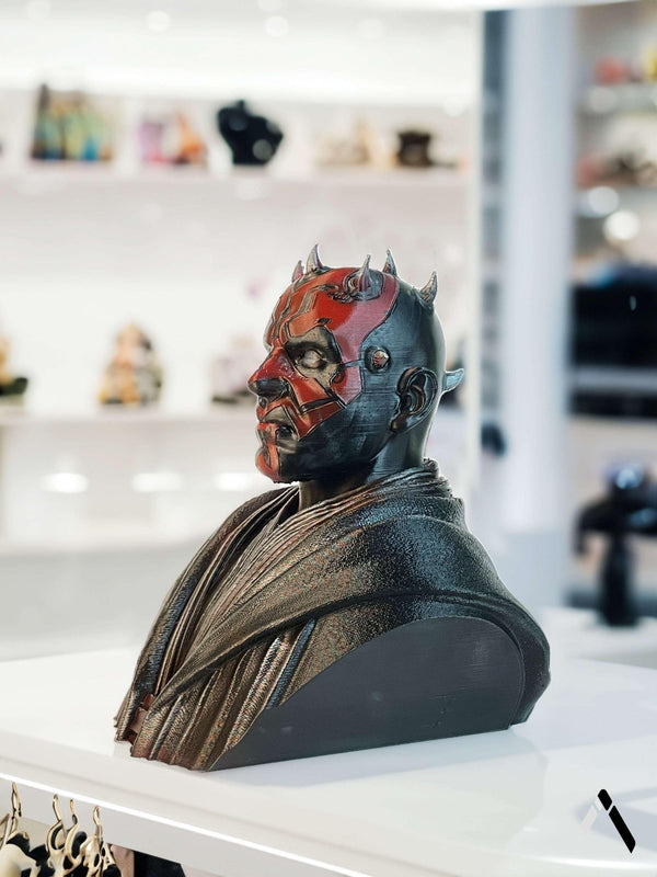 Darth Maul Bust Sculpture Hand-Painted Star Wars Sith — Collectible India | Archadia Decors