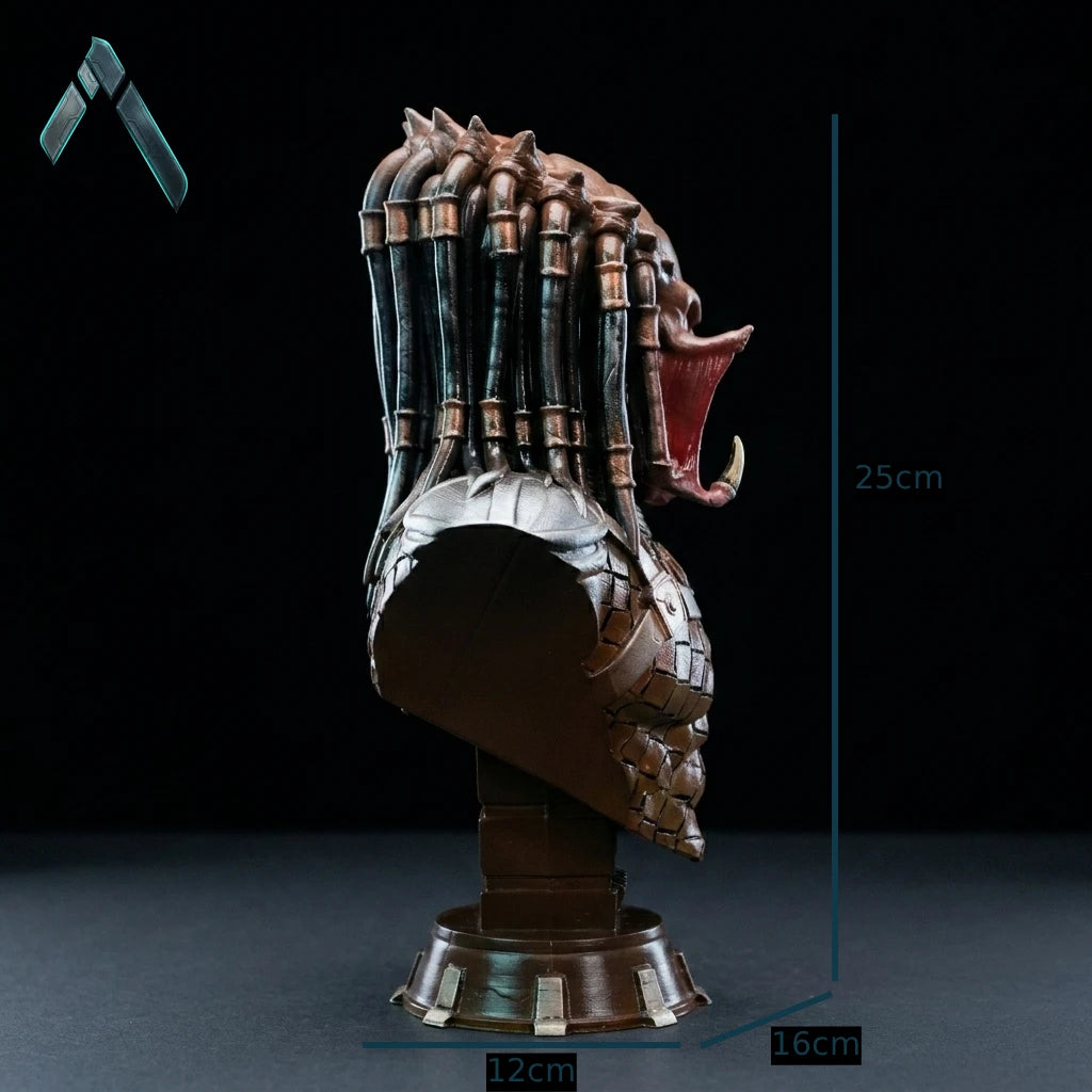 Predator Bust Sculpture | Hand-Painted Resin | Sci-Fi Horror Collectible India