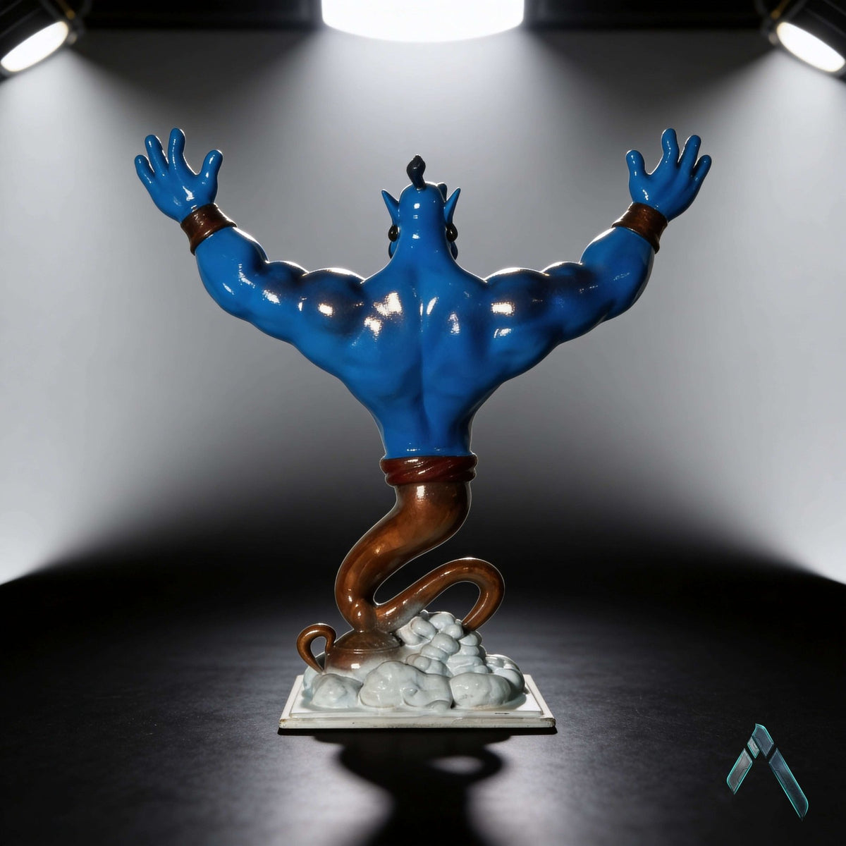 Genie Aladdin Figurine | Glossy Blue Resin | Disney Pop Culture Collectible India