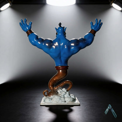 Genie Aladdin Figurine | Glossy Blue Resin | Disney Pop Culture Collectible India