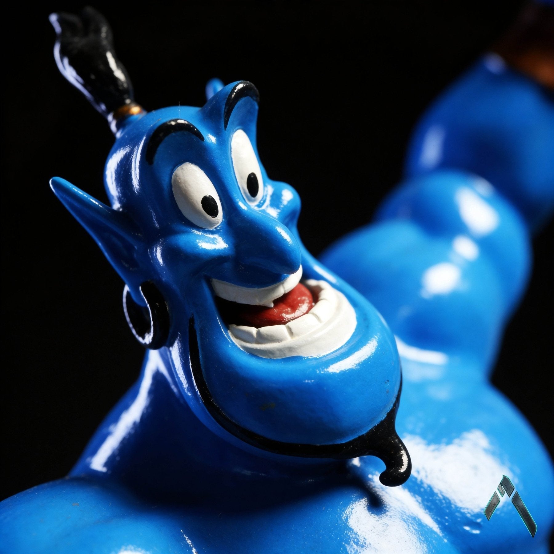 Genie Aladdin Figurine | Glossy Blue Resin | Disney Pop Culture Collectible India