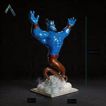 Genie Aladdin Figurine | Glossy Blue Resin | Disney Pop Culture Collectible India