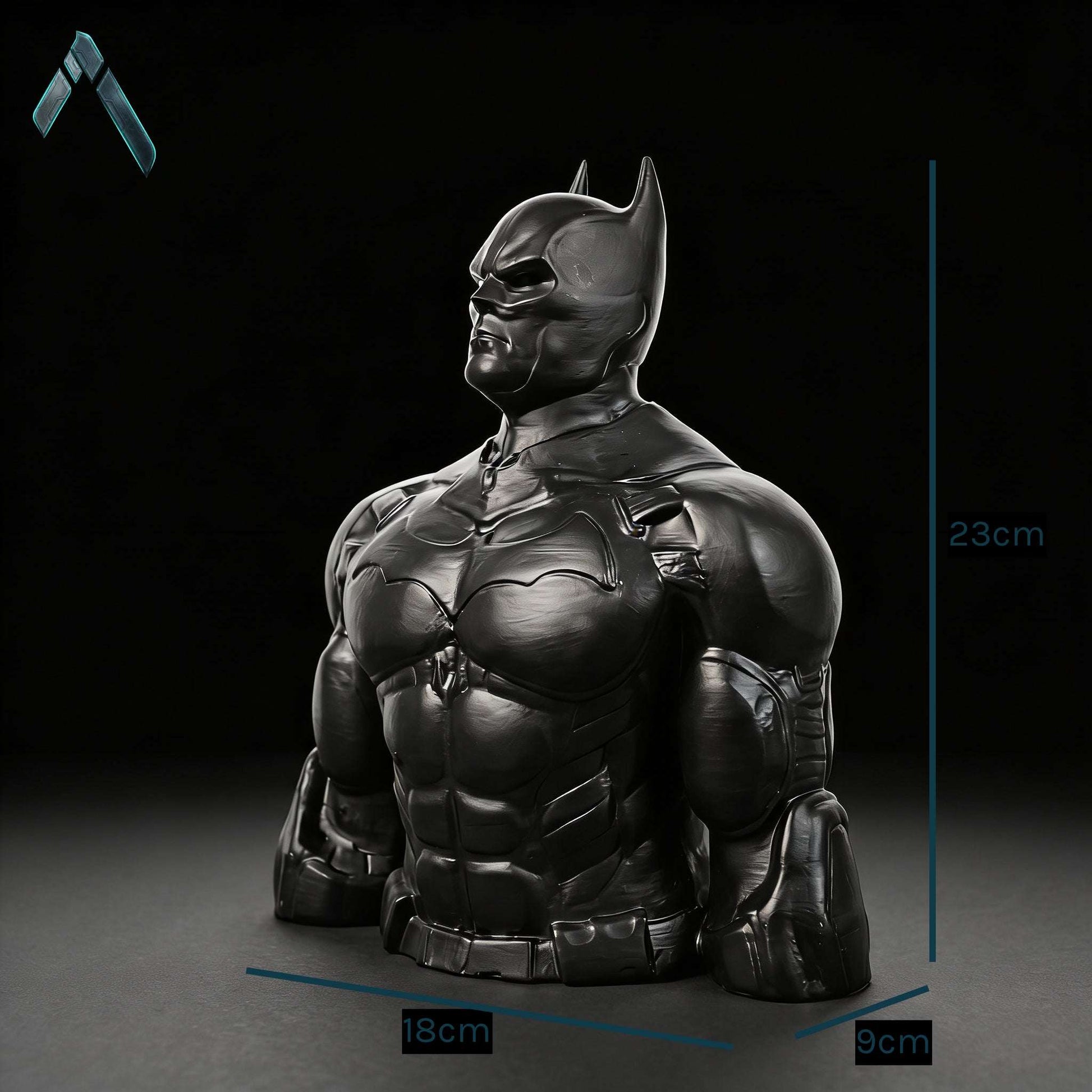 Batman Arkham Bust Sculpture | Matte Black Premium Finish | DC Collectible India
