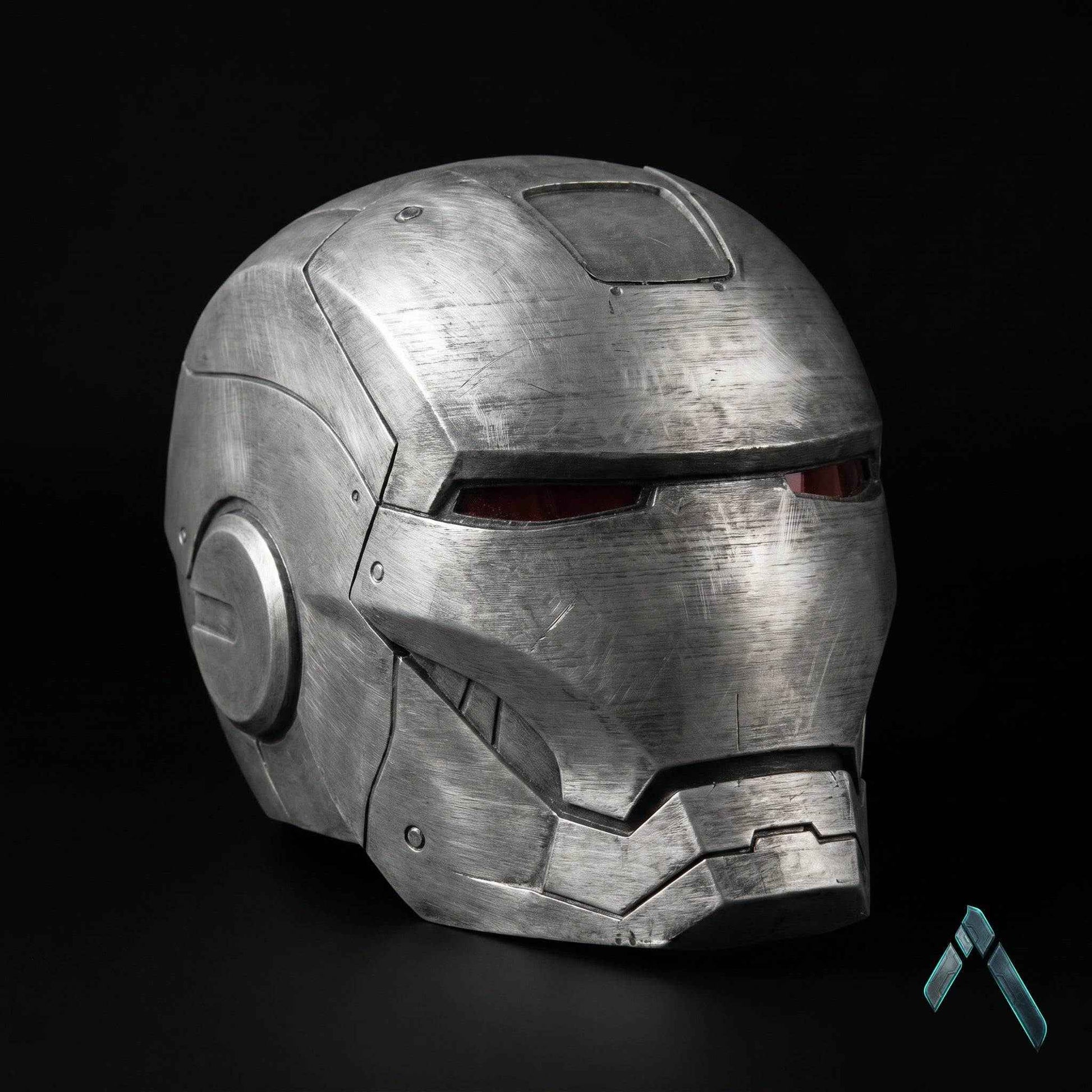 War Machine Helmet Sculpture | Battle-Worn Steel Finish | Marvel Collectible India