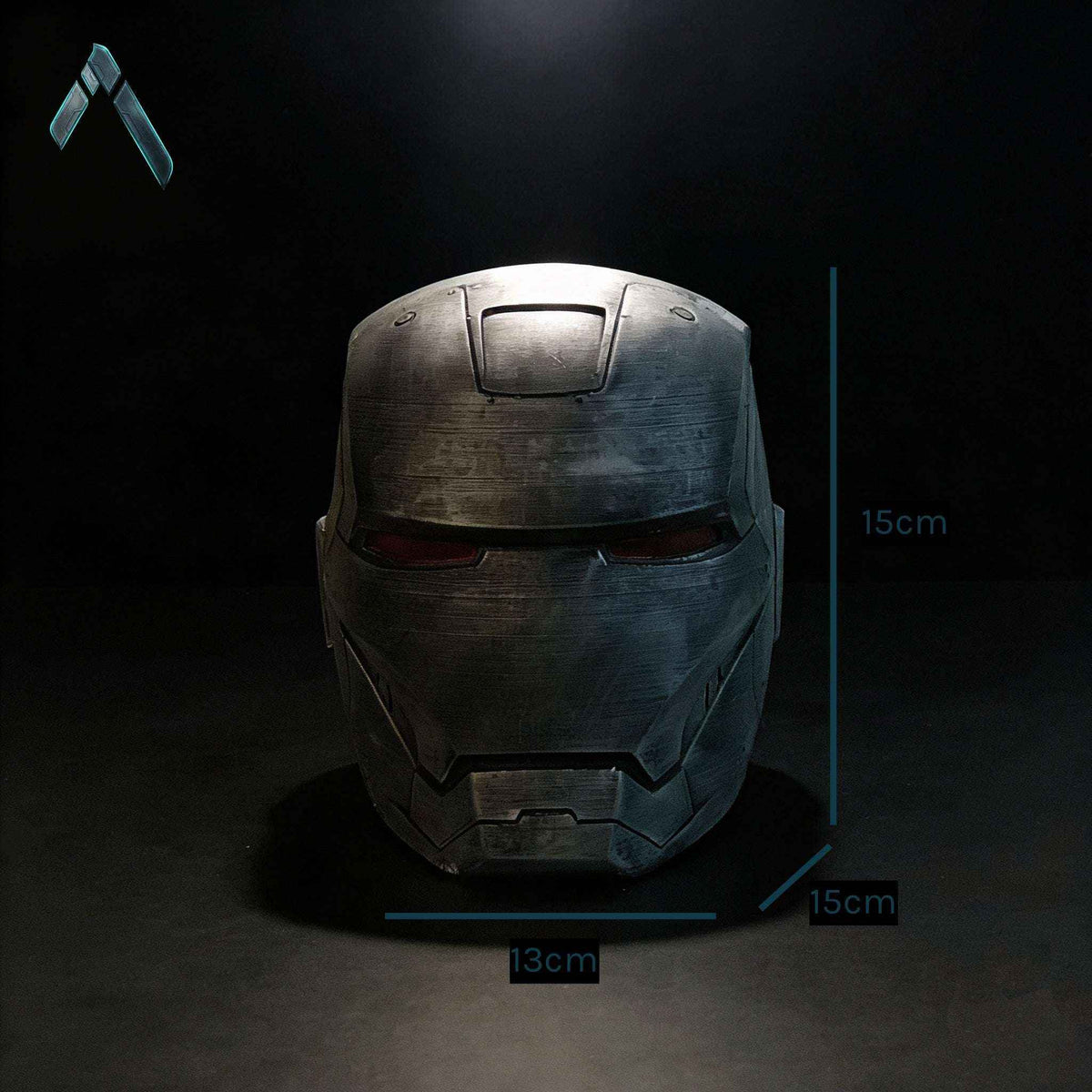 War Machine Helmet Sculpture | Battle-Worn Steel Finish | Marvel Collectible India