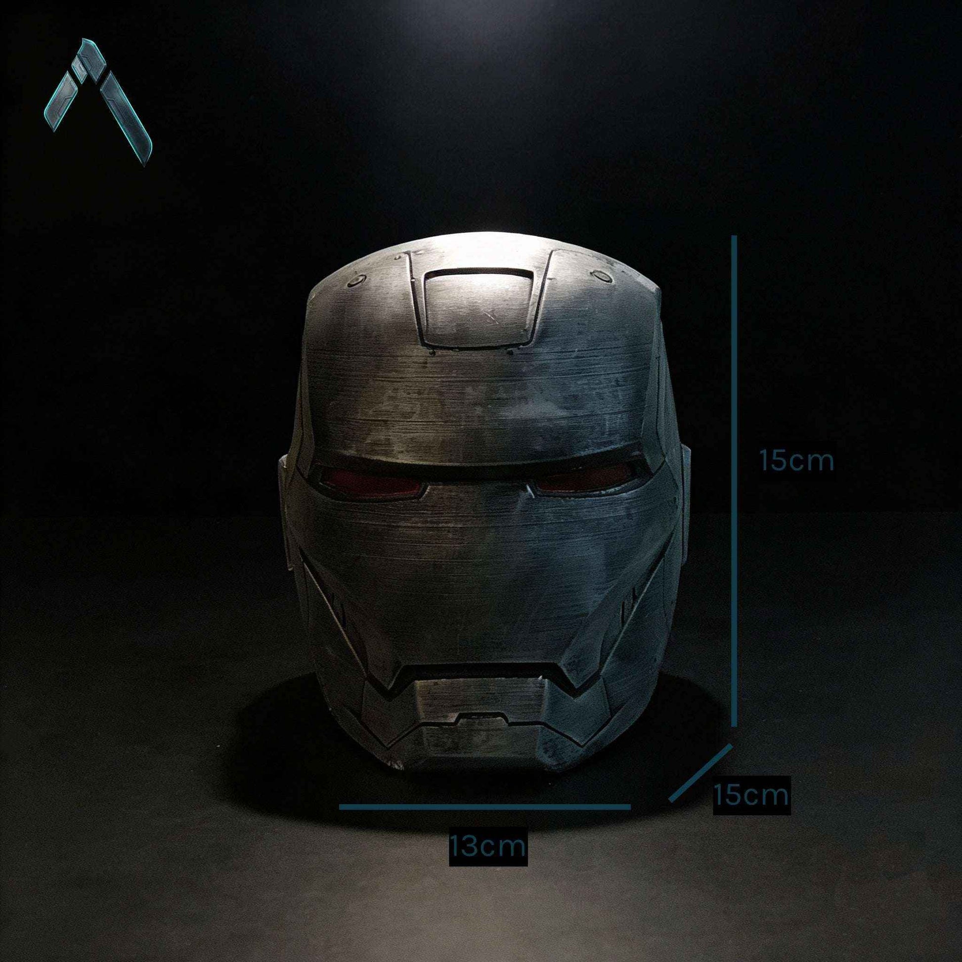 War Machine Helmet Sculpture | Battle-Worn Steel Finish | Marvel Collectible India