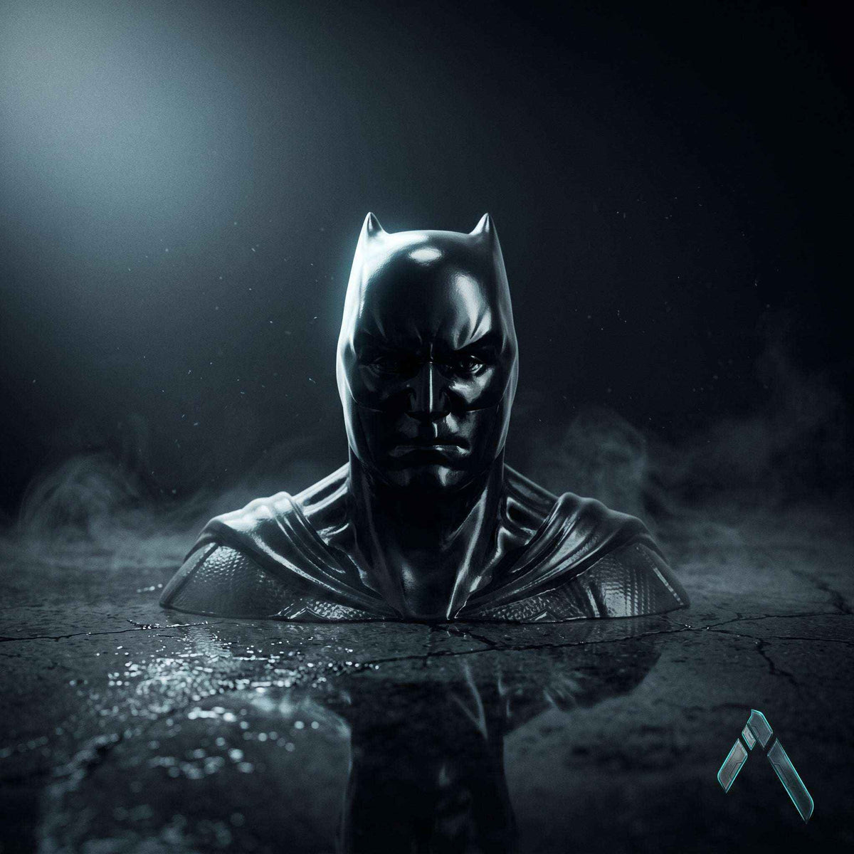 Batman Dark Knight Bust Sculpture | Premium Glossy Black | DC Collectible