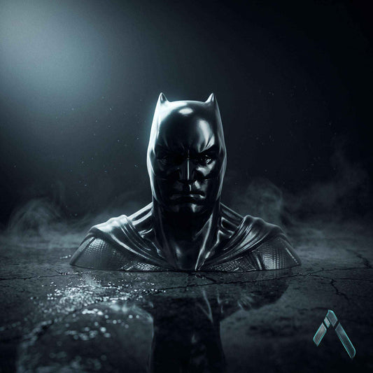 Batman Dark Knight Bust Sculpture | Premium Glossy Black | DC Collectible