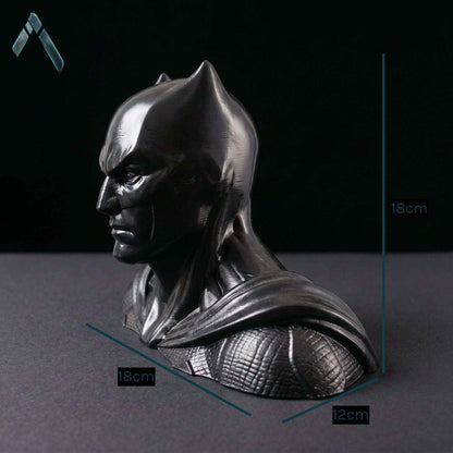 Batman Dark Knight Bust Sculpture | Premium Glossy Black | DC Collectible