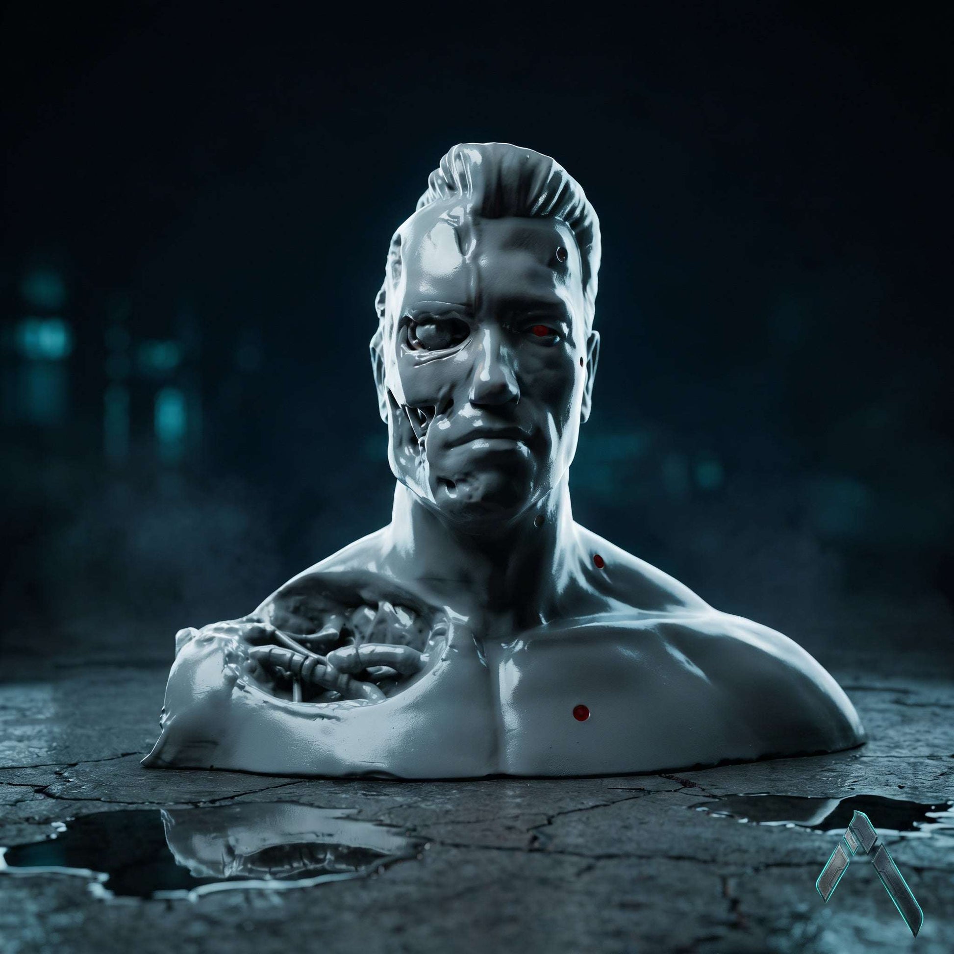 Terminator 3 Arnold Schwarzenegger Bust Sculpture | Matte Resin | Pop Culture Collectible India