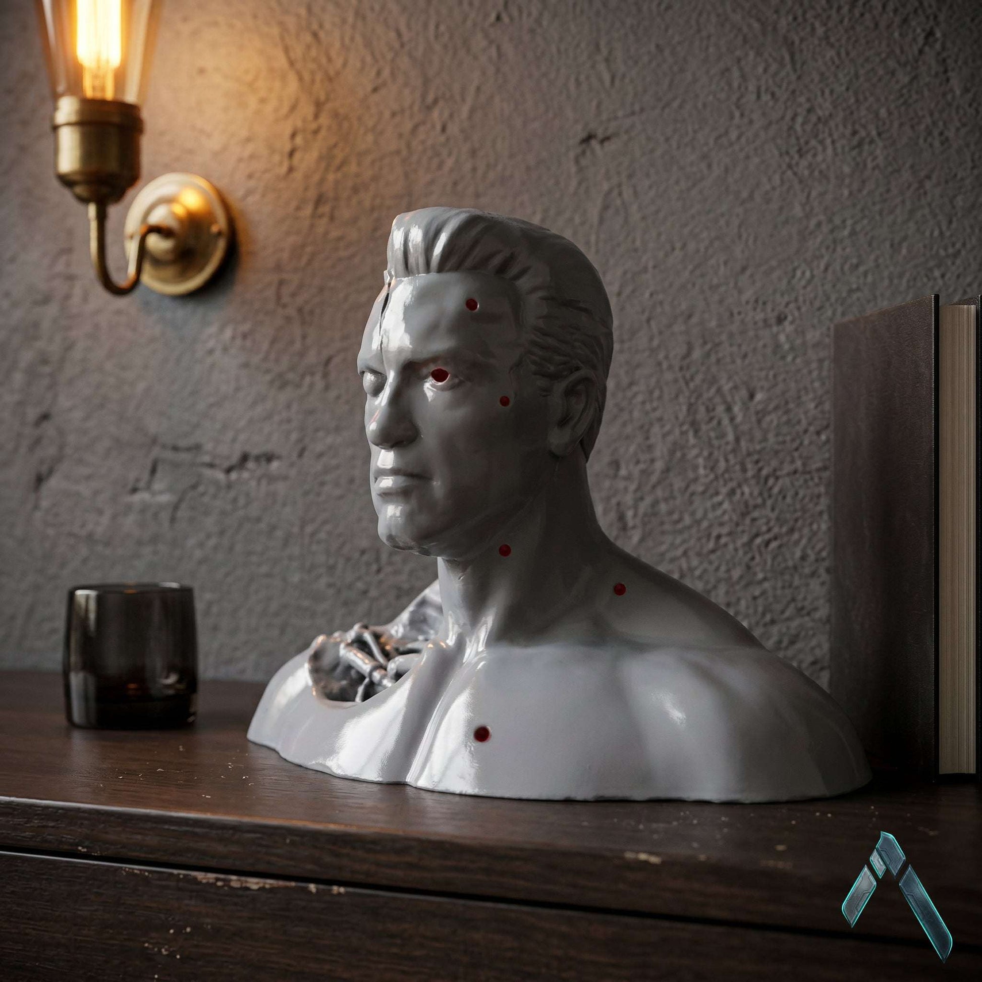 Terminator 3 Arnold Schwarzenegger Bust Sculpture | Matte Resin | Pop Culture Collectible India