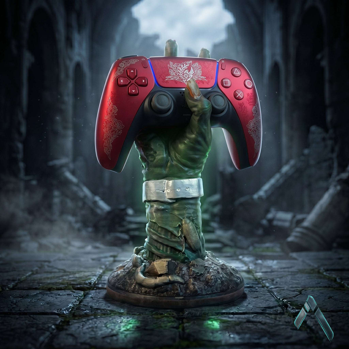 Zombie Hand Controller Holder Stand PS5 PS4 — Gaming Desk Sculpture India | Archadia Decors