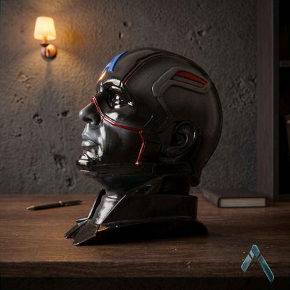 Captain America Helmet Head Bust | Matte Resin Marvel Collectible | Archadia