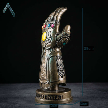 Thanos Infinity Gauntlet Sculpture Gold Bronze All Six Stones | Archadia