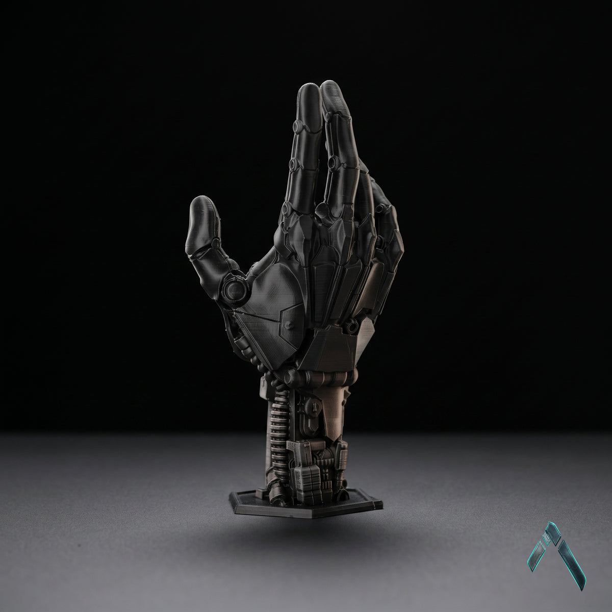 Robotic Hand Controller Stand Matte Black | Premium Sculpted | Gaming Collectible