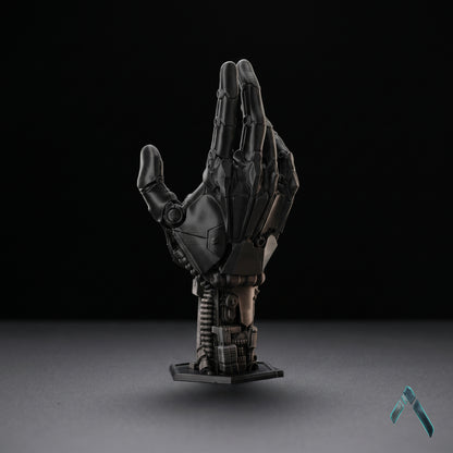 Robotic Hand Controller Stand Matte Black | Premium Sculpted | Gaming Collectible