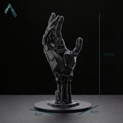 Robotic Hand Controller Stand Matte Black | Premium Sculpted | Gaming Collectible