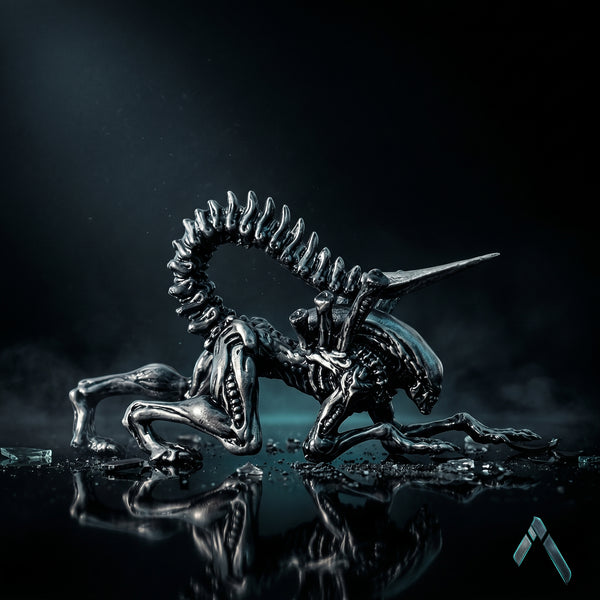 Xenomorph Queen Stalking Pose Figurine | Gunmetal Grey Resin | Alien Collectible India