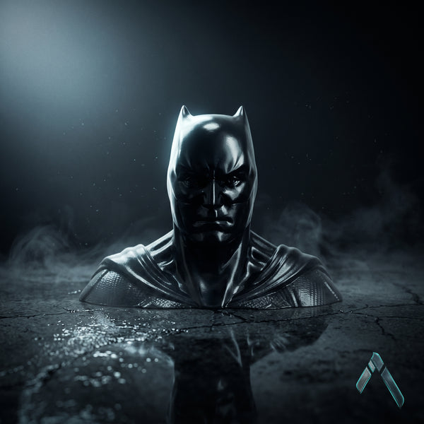 Batman Dark Knight Bust Sculpture | Premium Glossy Black | DC Collectible