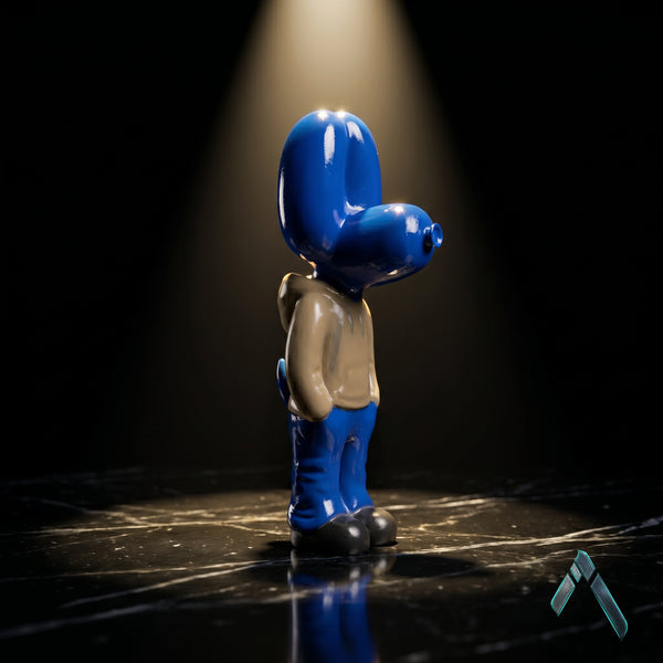 Snoopy Standing Figurine | Glossy Royal Blue Finish | Pop Culture Collectible