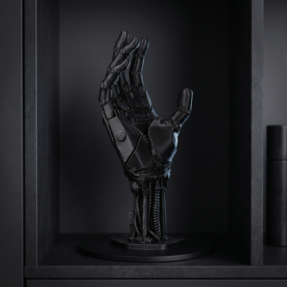 Robotic Hand Controller Stand Matte Black | Premium Sculpted | Gaming Collectible