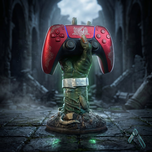 Zombie Hand Controller Holder Stand PS5 PS4 Gaming Desk Sculpture | Archadia