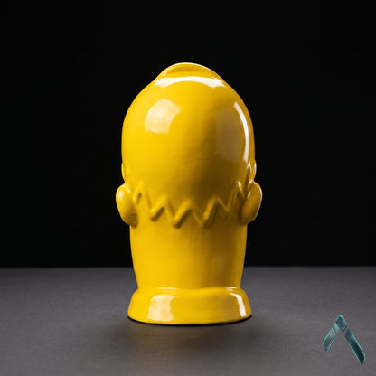 Homer Simpson Head Sculpture Yellow Gloss Pop Art Collectible | Archadia